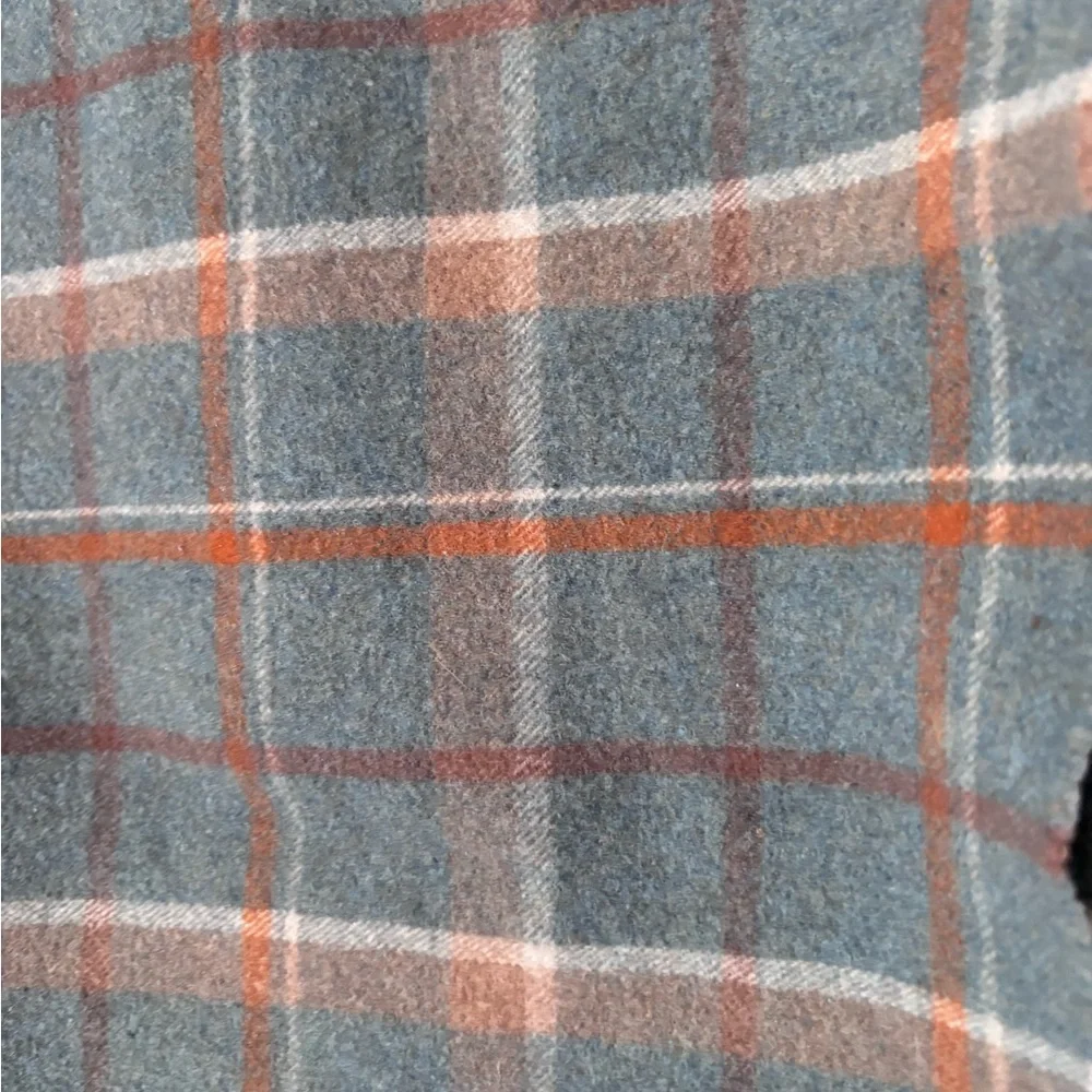 Pendleton Plaid 100% Wool Fringe Throw Blanket 48”x 60”